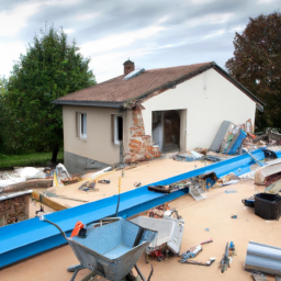 Extension de maison avec véranda-salle à manger Billere